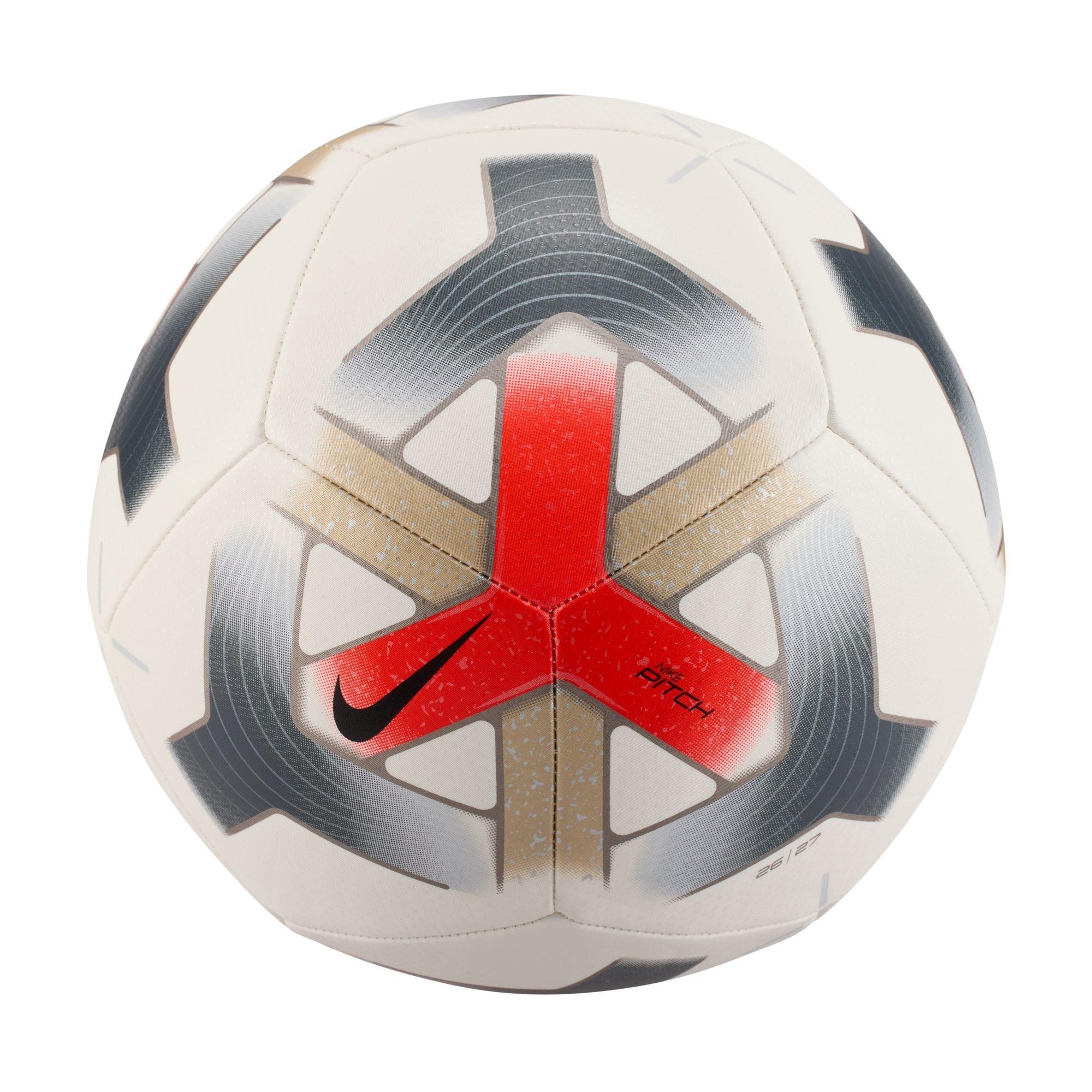 Nike Pitch Fall 2026 Soccer Ball - WHITE/RED/BLACK